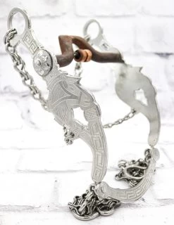 5 3/8" Freno Charro Acero Inoxidable Horse Stainless Steel Bit