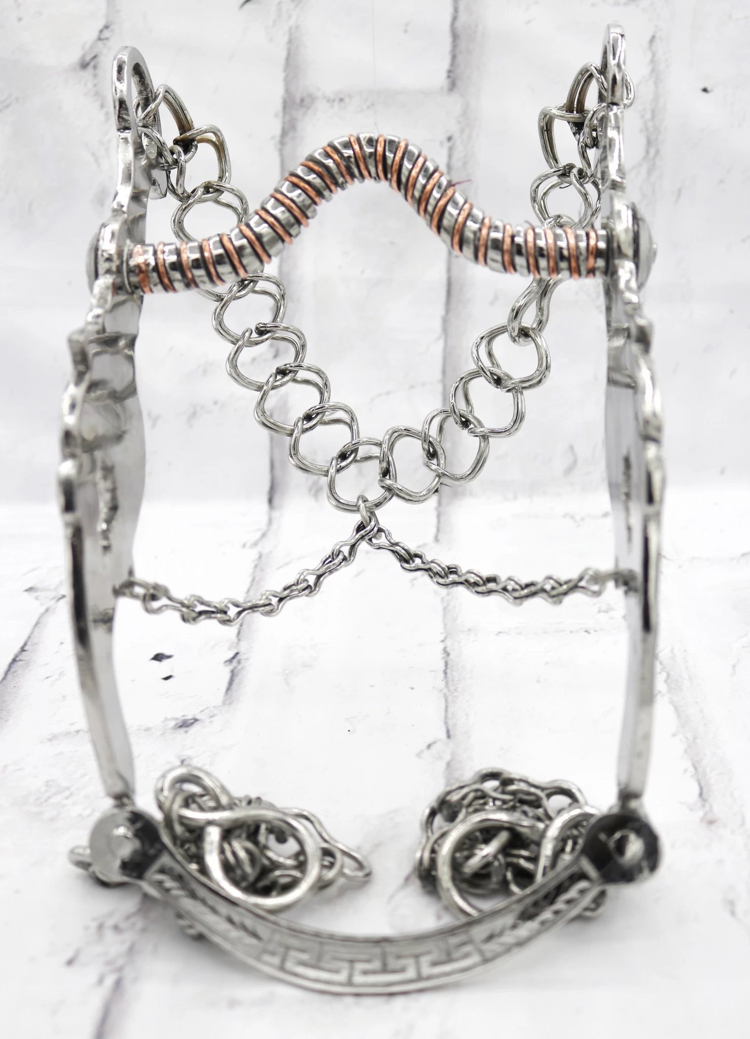 5 1/4" Freno Charro Horse Bit Copper Acero 4 5 1/4" Freno Charro Horse Bit Copper Acero - Image 2