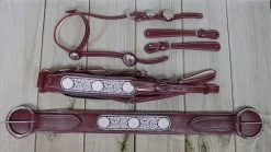 15.5" Montura Vino Bordada Diseno Flor Horse Saddle Embroidered -Western Harness Shop image 698