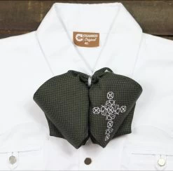 Mono Black Green Charro Diseno Tradicional Charro Bow Tie