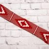 34" Cincho Tramado Rojo Blanco De Nylon Horse Charro Cinch -Western Harness Shop image 730