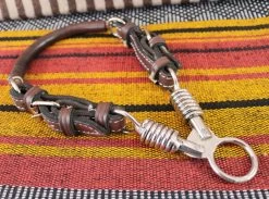 Charro Brown Bosal De Tijeras Leather Training Bosal -Western Harness Shop image 741