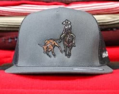Charros Original Colas Charcoal Trucker Cap