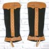 Charro Black Gamuza Suede Polainas Charras Chaps -Western Harness Shop image 761