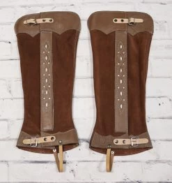 Polainas Largas Cafe De Gamuza Charras Horse Riding Chaps