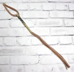 Cuarta Cuero Crudo Trenzado Braided Quirt