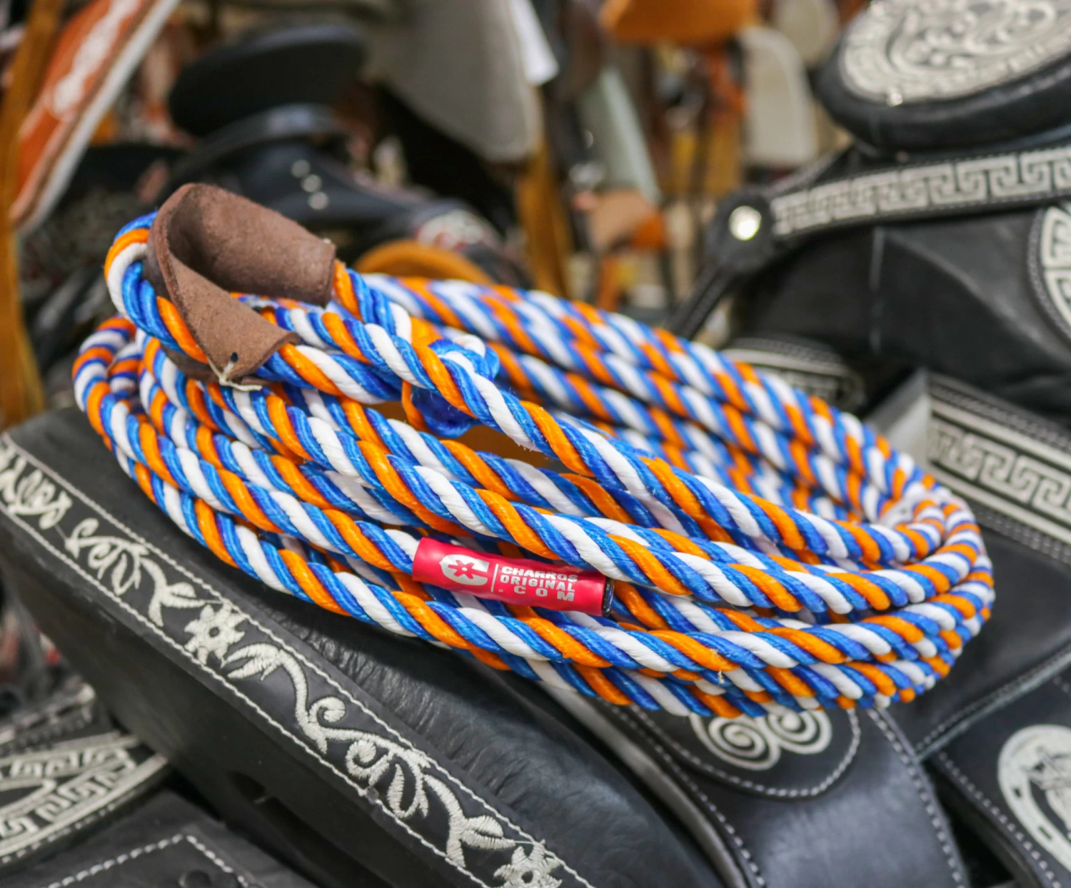 39FT. (12M) Azul Orange Charros Soga Cotton Charro Plastico Soga 4 39FT. (12M) Azul Orange Charros Soga Cotton Charro Plastico Soga - Image 2