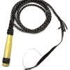 8 FT Brown Real Genuine Leather Braided Bullwhip 1 8 FT Brown Real Genuine Leather Braided Bullwhip -Western Harness Shop image 782