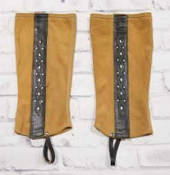 Polainas Charras Tan Half Mexican Chaps