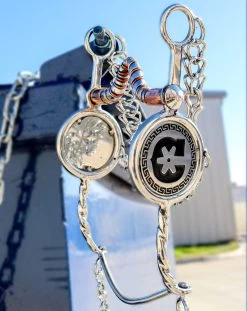 4 3/4" Charros Original Freno Bit Acero Bocado Cobre -Western Harness Shop image 792