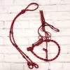 Charros 2-Tone Red Original Bosal/Rienda Halter Set 2 Charros 2-Tone Red Original Bosal/Rienda Halter Set -Western Harness Shop image 819