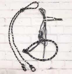 Black Bosalillo Charro De Nylon Horse Bosal Set