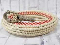 68 FT. Soga De Ixtle Con Hondilla De Cuero Crudo