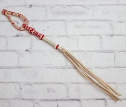 Charro Cuarta Chomite Roja Charro Rawhide Quirt