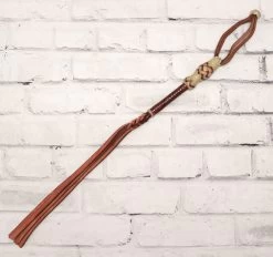 Charro Chedron Leather Horse Quirt Cuarta