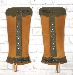 Gamuza Polainas Charras Dark Brown Charros Half Chaps