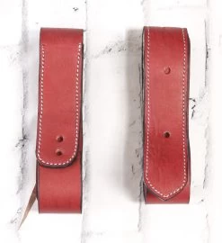 Burgundy Vino Charro Saddle Montura Charra Fuste Latigos Only (Pair)