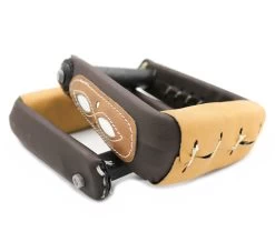 Estribos Charros Brown Two-Tone Horse Charro Saddle Horse Stirrups