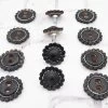 Black Juego De Chapetones Monturas Charras Conchos -Western Harness Shop image 920