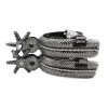 Espuelas Charras Mill Rayas Negras Mexican Black Spurs -Western Harness Shop image 935