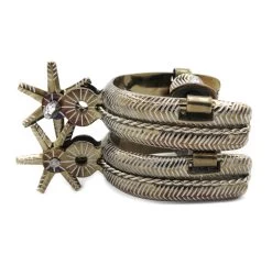Espuelas Charras Doradas Mill Rayas Mexican Spurs