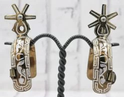 Dorado Espuelas Charras Design Charro Spurs -Western Harness Shop image 944