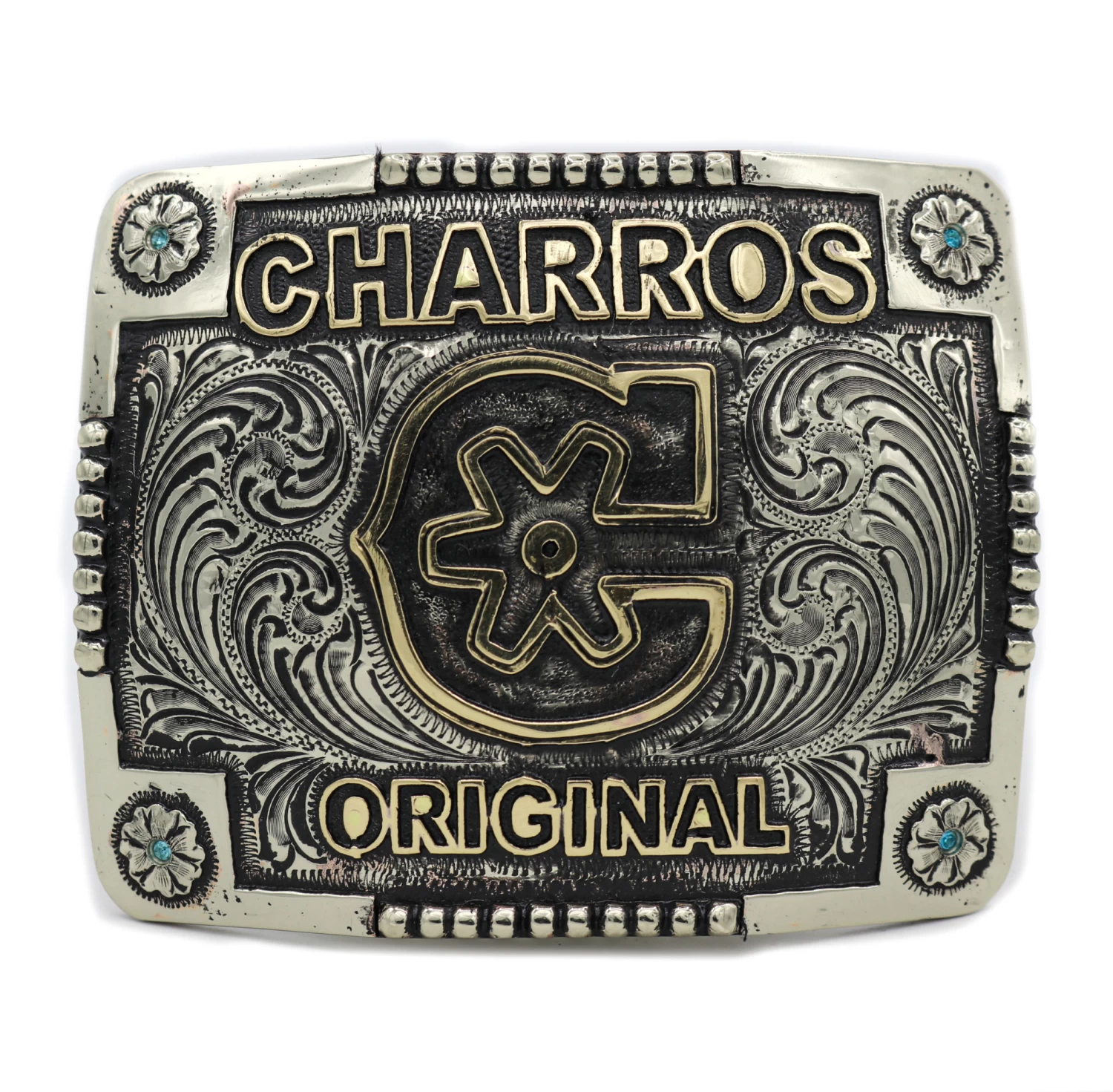Hebilla Flor “C" Charro Original Belt Buckle 3 Hebilla Flor “C" Charro Original Belt Buckle