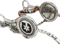 5" Freno Charro Diseño Caballo Charro Horse Bit With Copper -Western Harness Shop image 952