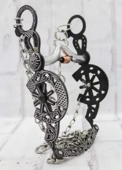 5 1/4" Freno Black Herradura Charro Stainless Horse Bit