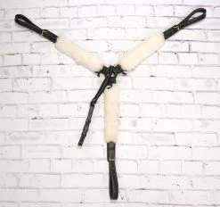 Charro Pecho-Pretal Black Breastcollar Borrega Wool